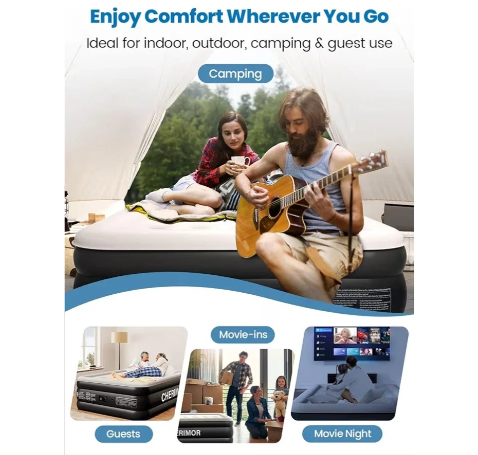 CHERIMOR Queen Size Air Mattress - Brand New! image indicator(9)