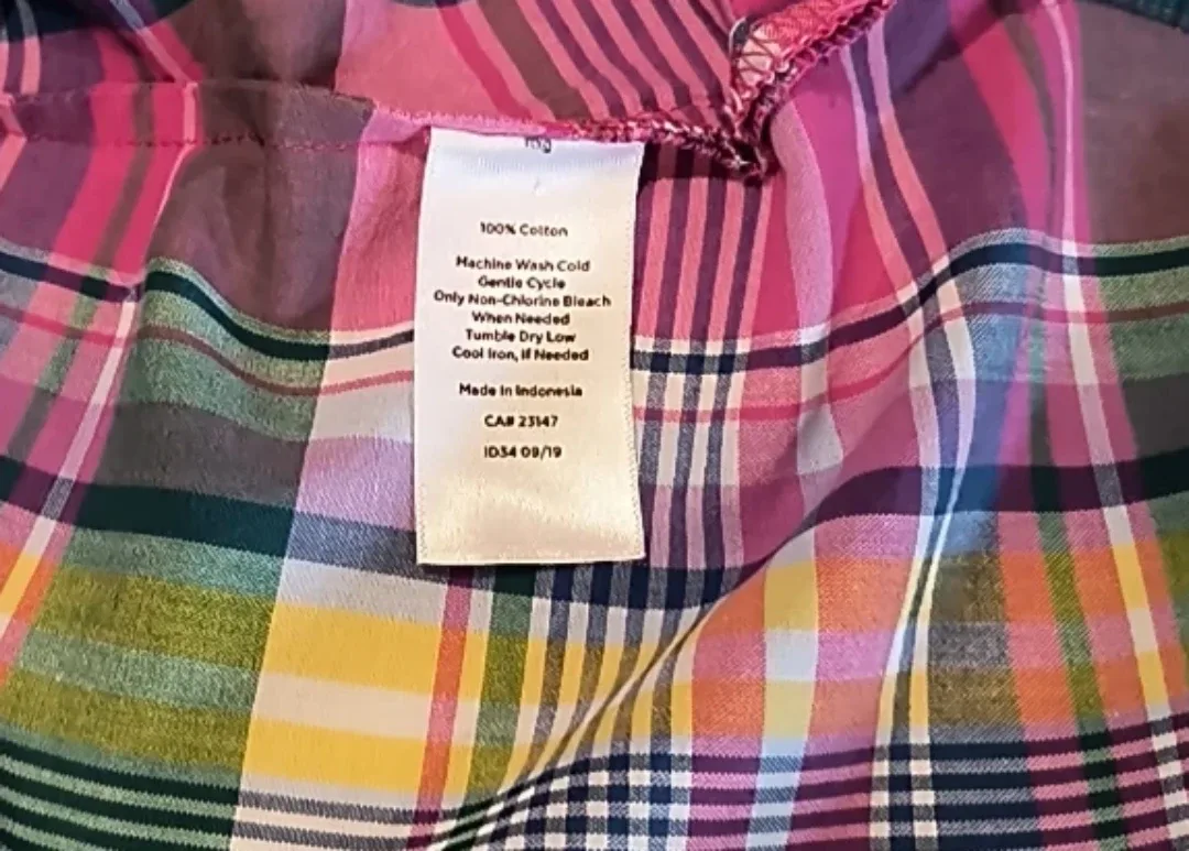 Talbots Plaid Button-Down Shirt - Size M image indicator(4)