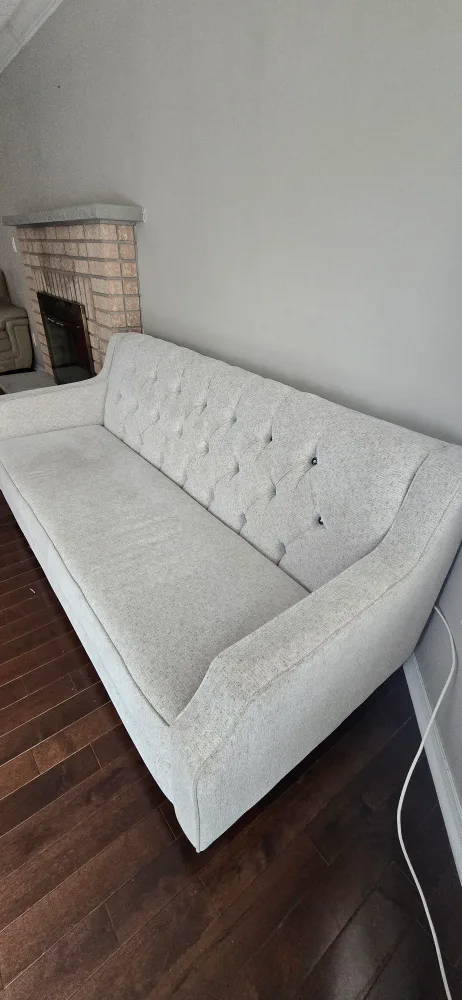 Tufted Loveseat Sofa - Light Grey image indicator(4)