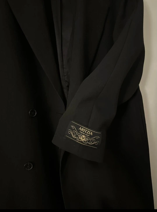 Aritzia The Slouch Coat - (Re)ssential Black - M - photo 2
