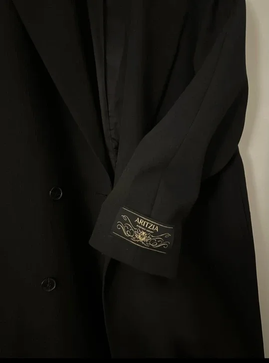 Aritzia The Slouch Coat - (Re)ssential Black - M image indicator(2)