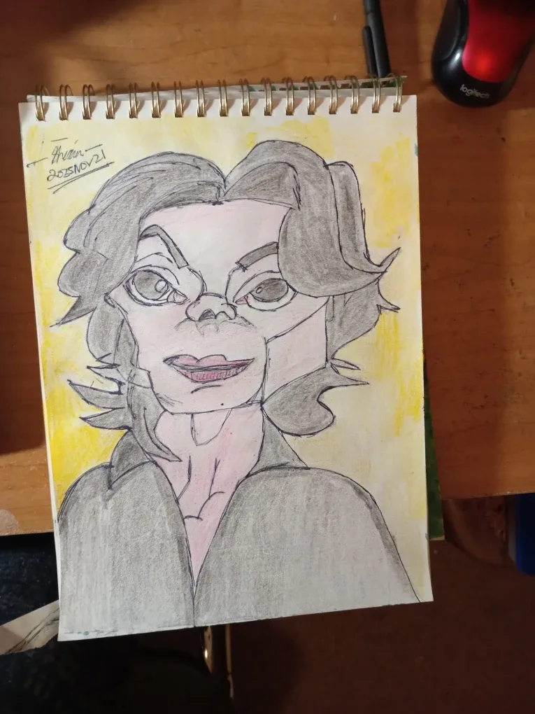 Micheal Jackson Drawing Illustration by custom artist Sherwin image indicator(3)