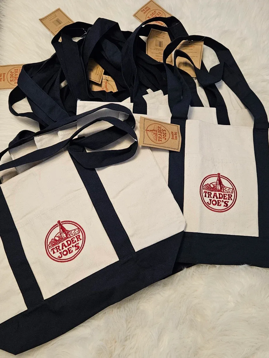 BNWT Trader Joe's Reusable Tote Bags thumbnail