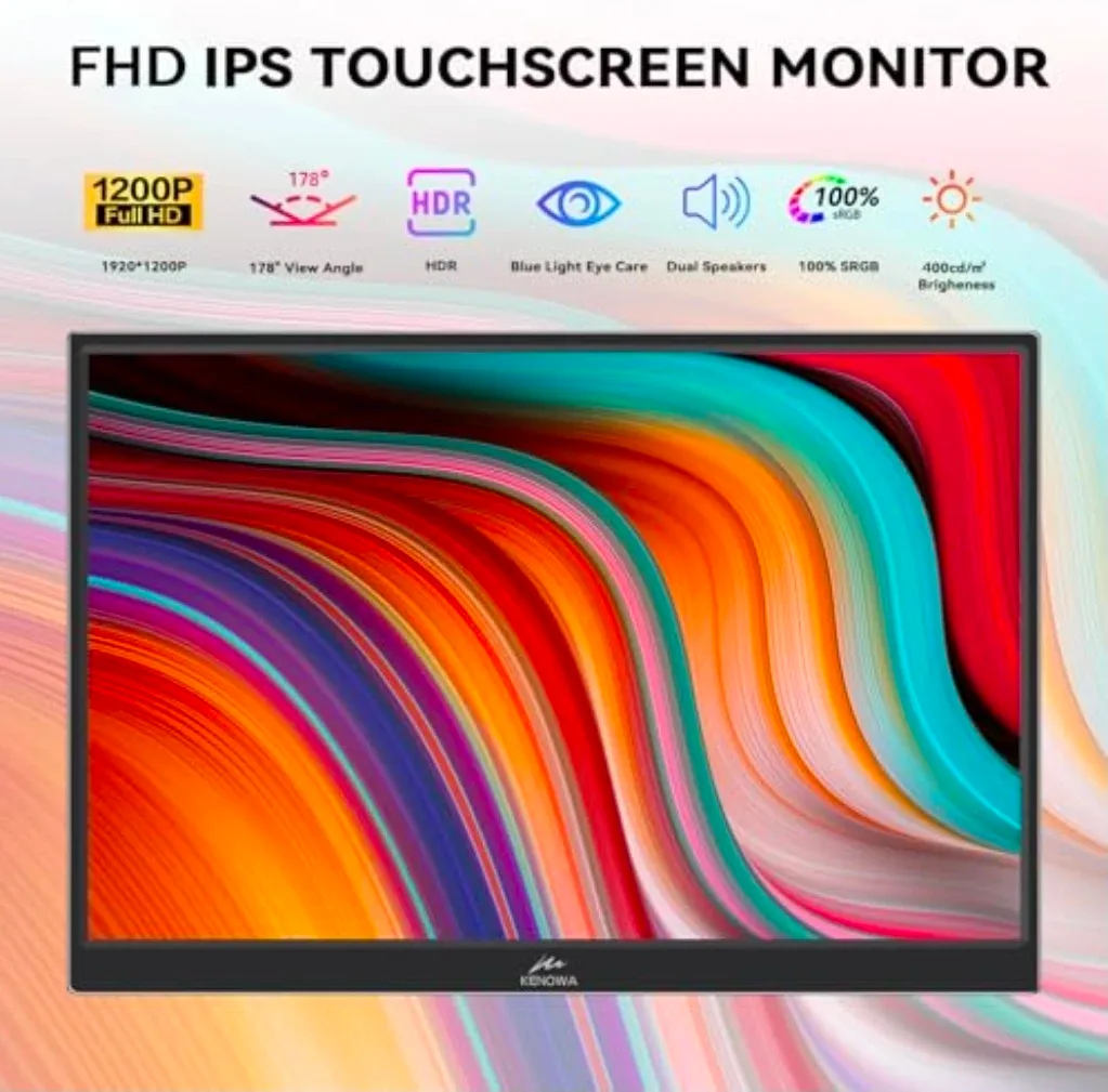 Kenowa 14 Inch Touchscreen Portable Monitor image indicator(2)