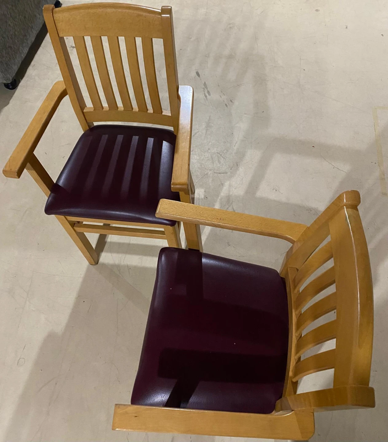 Pair of Wooden Armchairs - photo 2