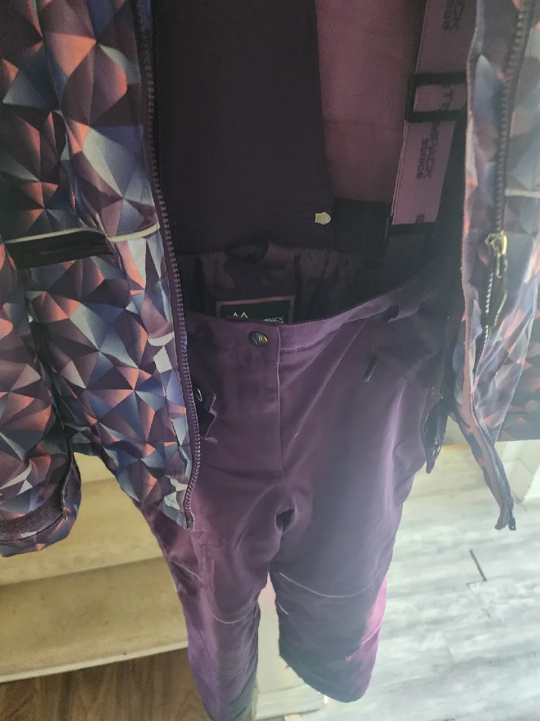 Stormway Purple Geometric Snowsuit - Size 14 image indicator(2)