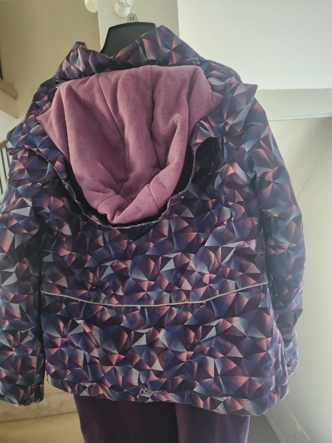 Stormway Purple Geometric Snowsuit - Size 14 image indicator(3)