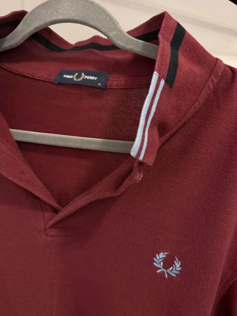 Fred Perry Polo Shirt - Burgundy, Size XL image indicator(2)