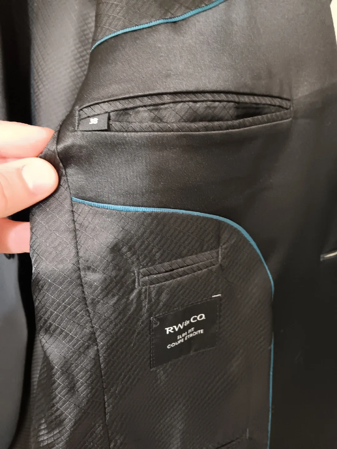 RW&CO. Slim Fit Blazer, Size 36 image indicator(4)