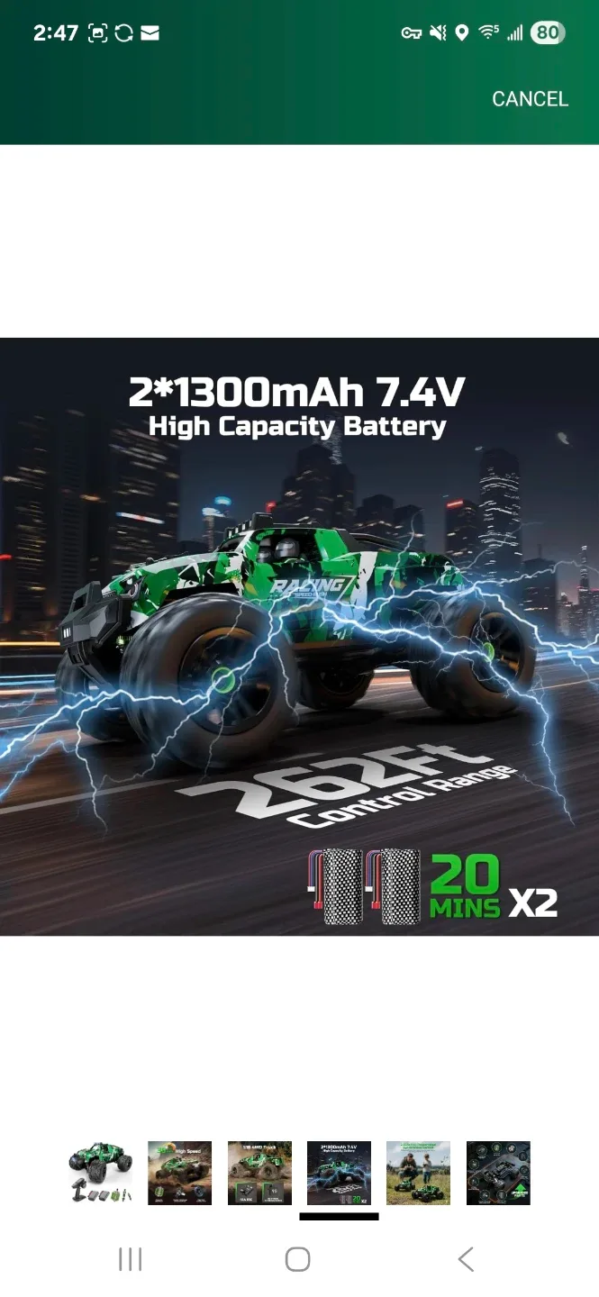 RControl Car RC Cars Truck for Adults Boys Age 8-12 Kids, 36KMH image indicator(4)