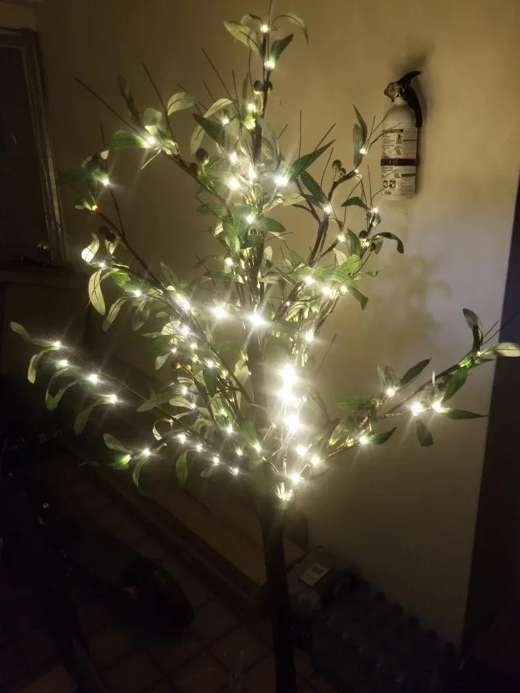 LED Olive Tree with Remote image indicator(2)