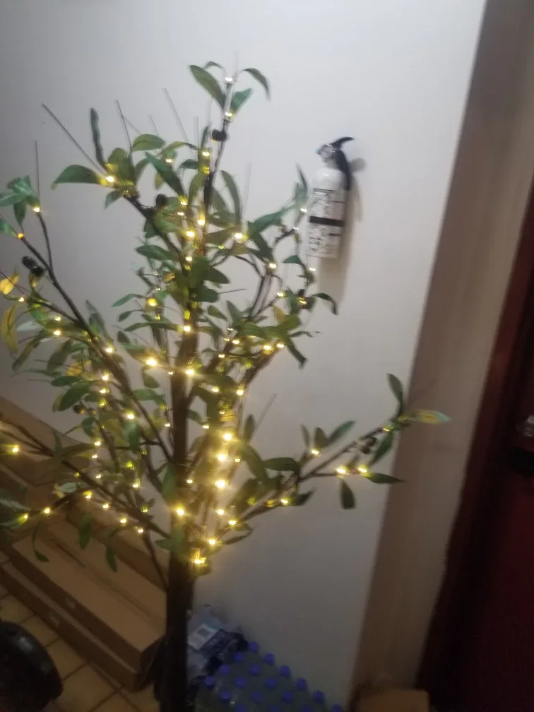 LED Olive Tree with Remote image indicator(5)
