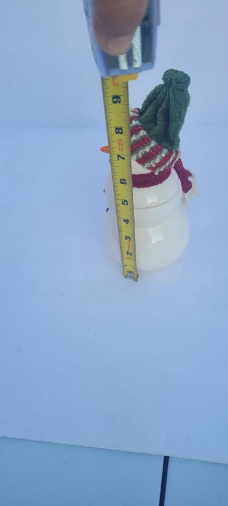 Snowman Jar with Lid, 9 inches tall - photo 4