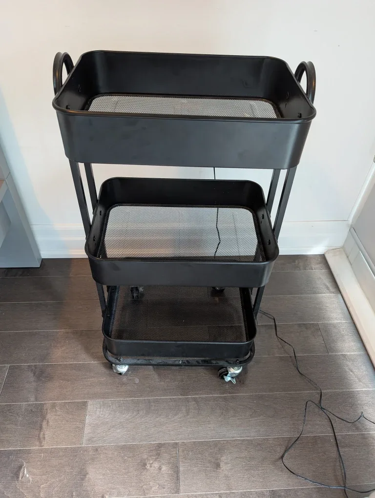 Full metal Utility Cart - Black