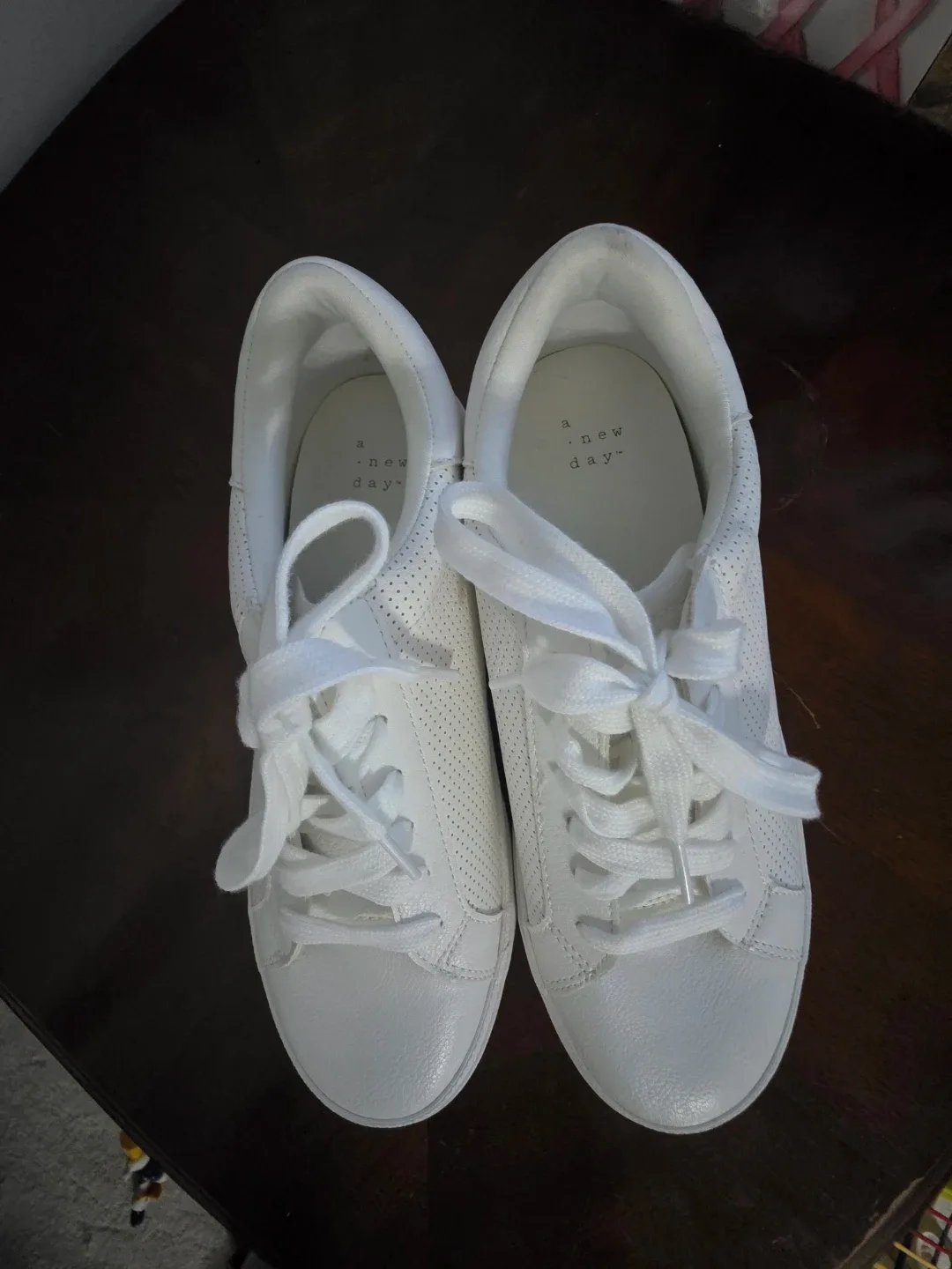 A New Day White Sneakers - Size 8 image indicator(5)