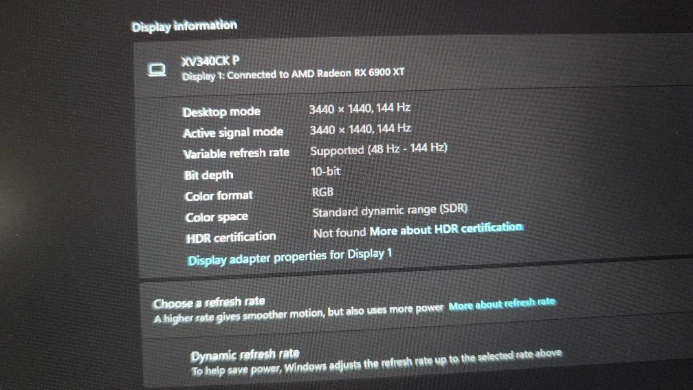 Acer ultra wide Monitor 1440p 144hz gaming monitor image indicator(2)