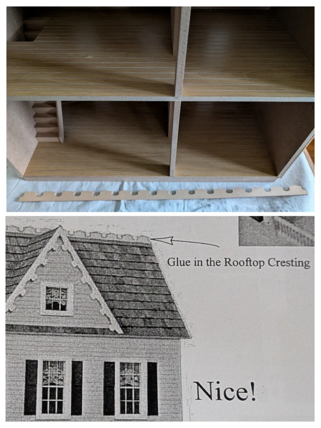 New in Box Dollhouse Assembled Unfinished 1" scale 🥕 image indicator(6)