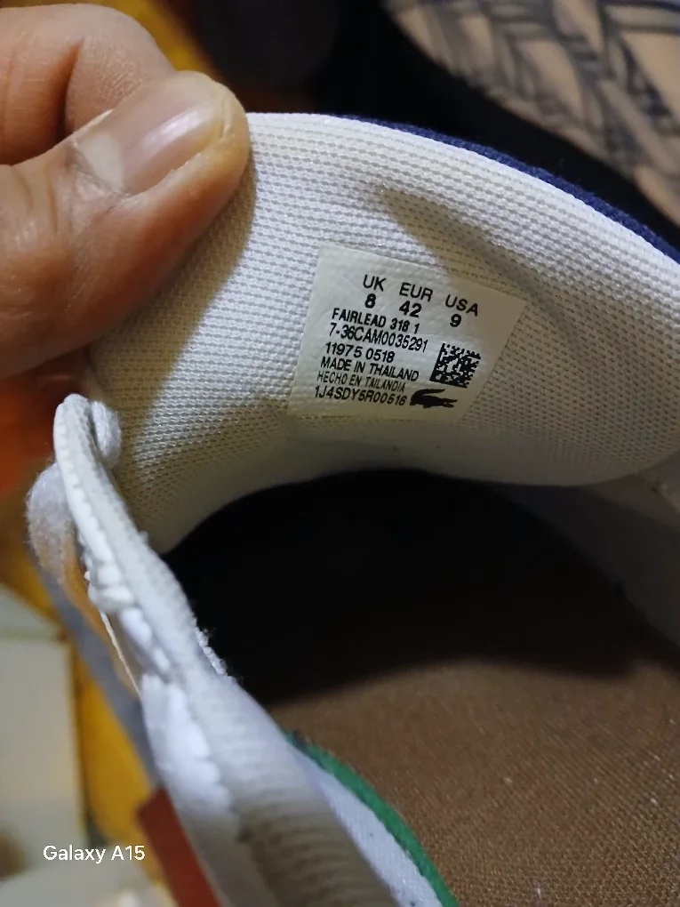 Lacoste White Leather Sneakers - Size 9 image indicator(5)