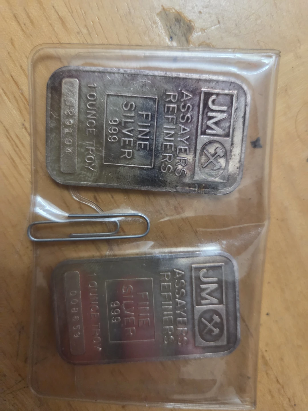 JM Assayers Refiners Fine Silver 999 - 1 oz Troy