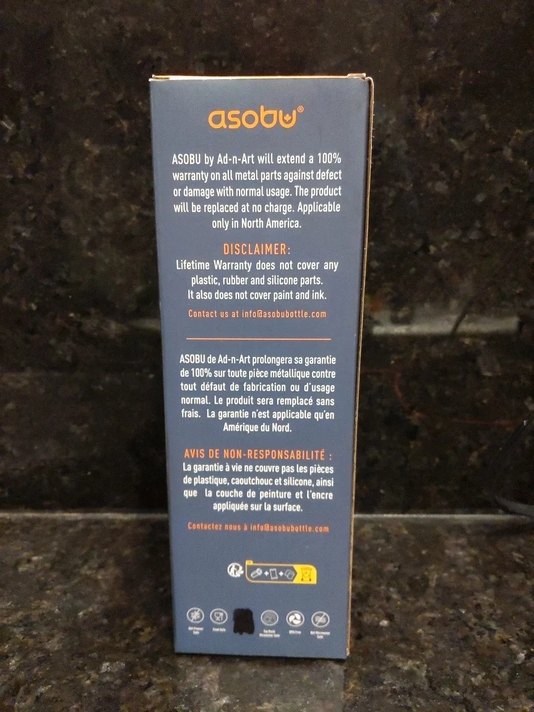 Asobu Mighty Flask 40 oz Insulated Water Bottle image indicator(2)