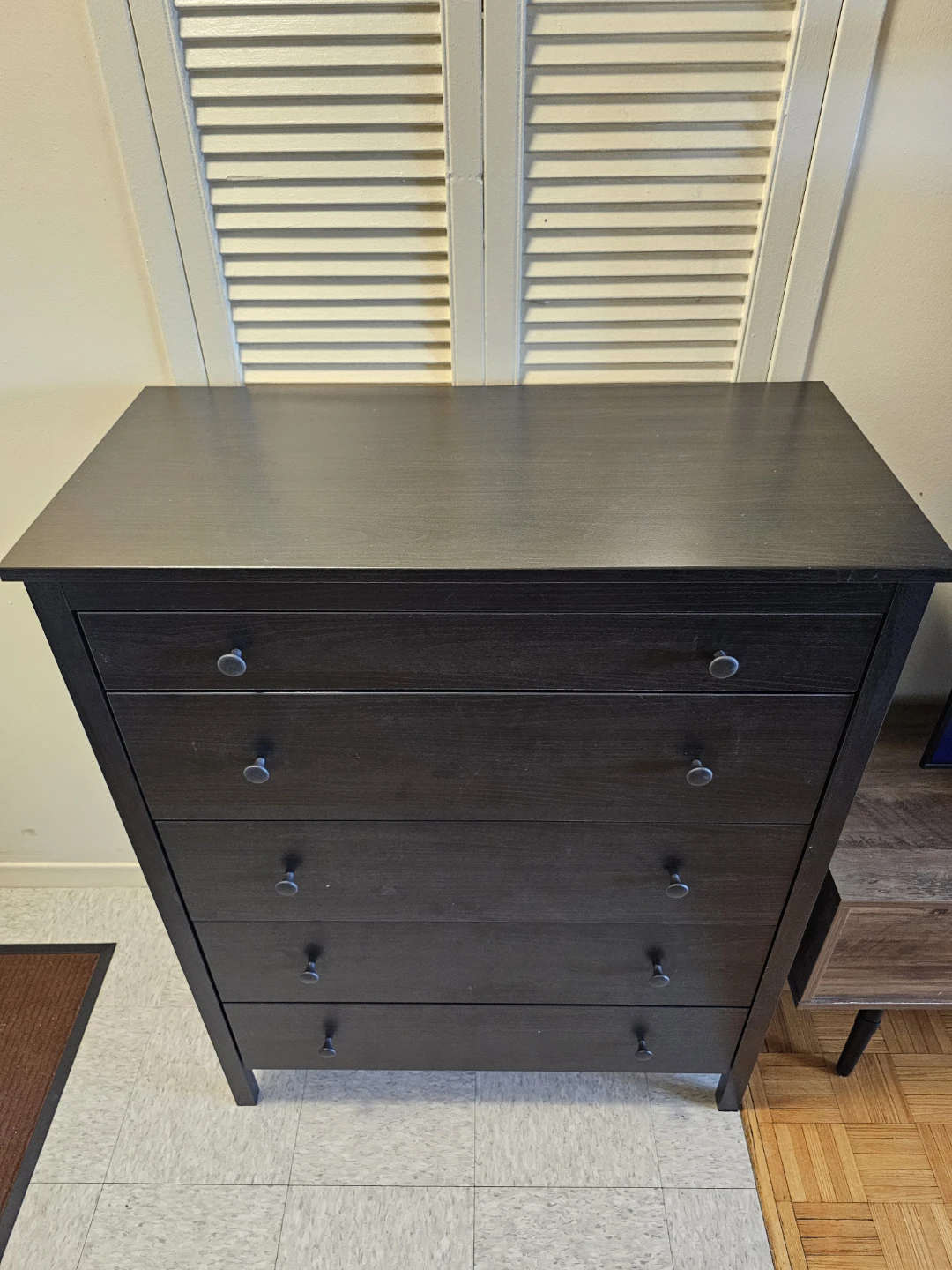 Ikea Dark Brown 5-Drawer Dresser - photo 2