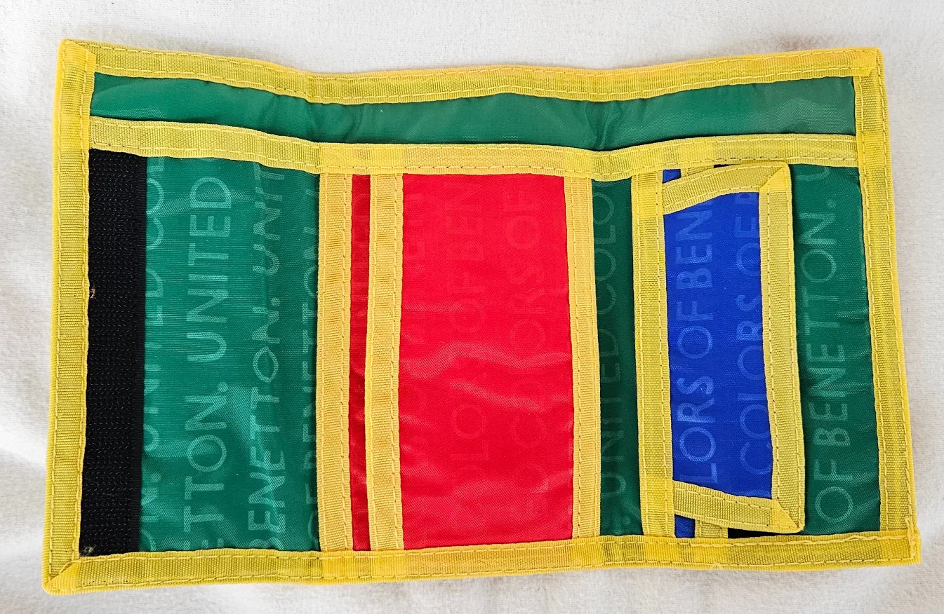 Vintage United Colors Of Benetton Block Wallet  Italy Mint image indicator(8)