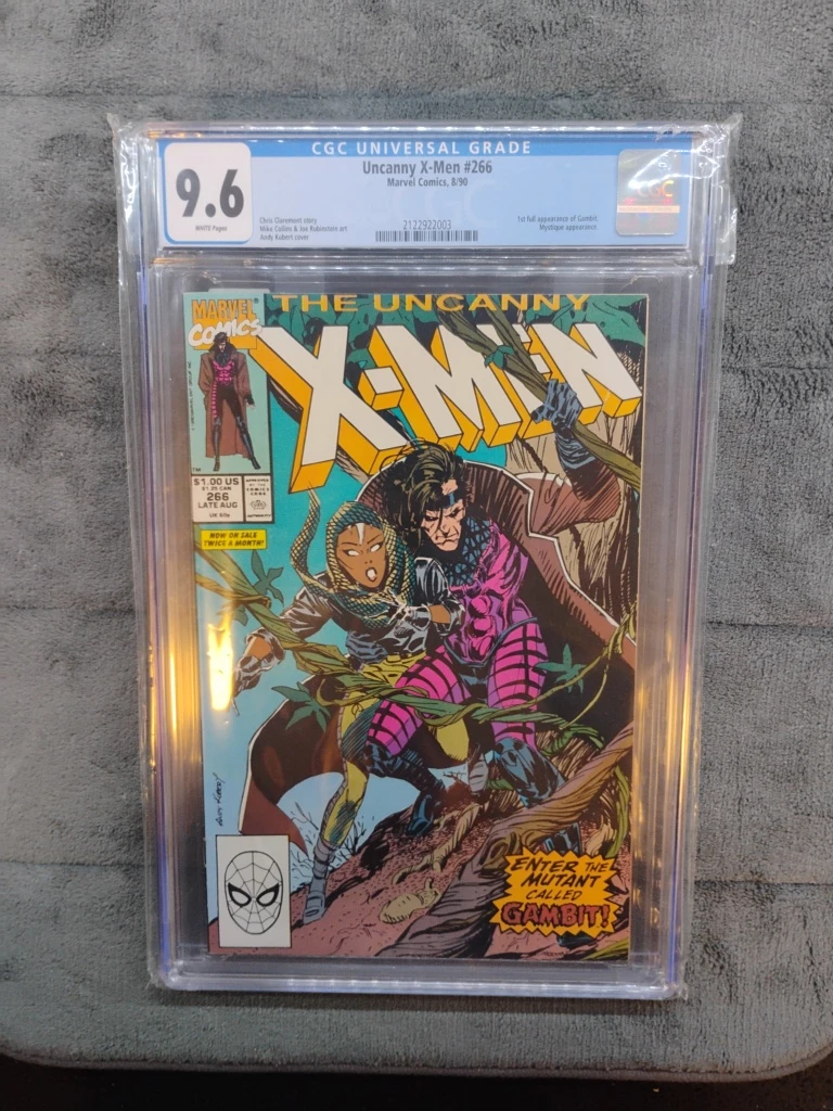 CGC 9.6 UNCANNY X-MEN #266 1st Full App of Gambit 1990