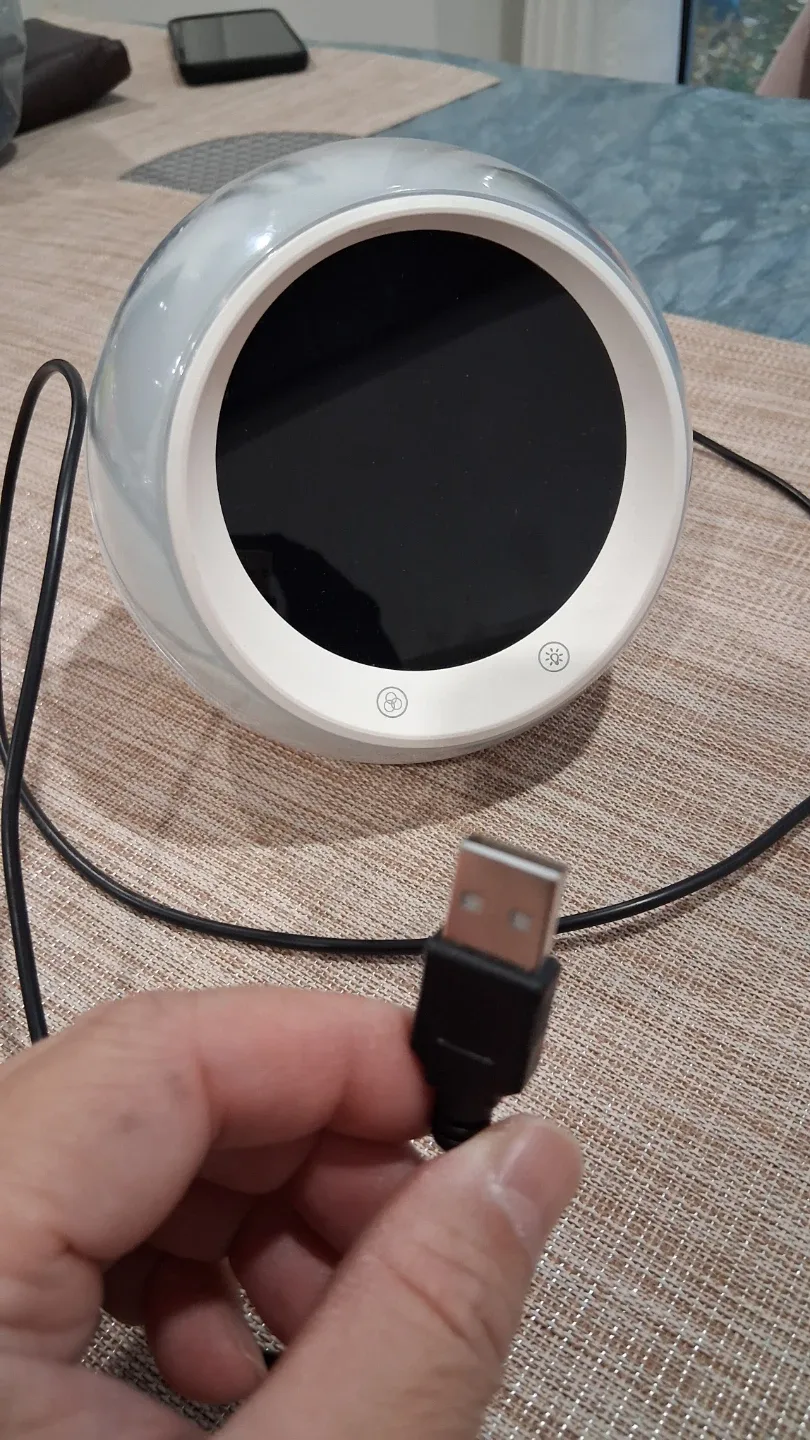 USB Mood LED Light Alarm Smoothing Musical Sleep Clock (w issue) image indicator(10)