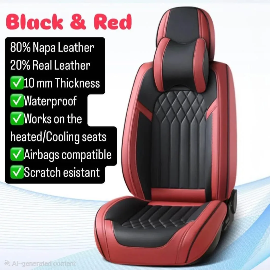 CLEARANCE DEAL! Leather Car Seat Covers Universal image indicator(2)
