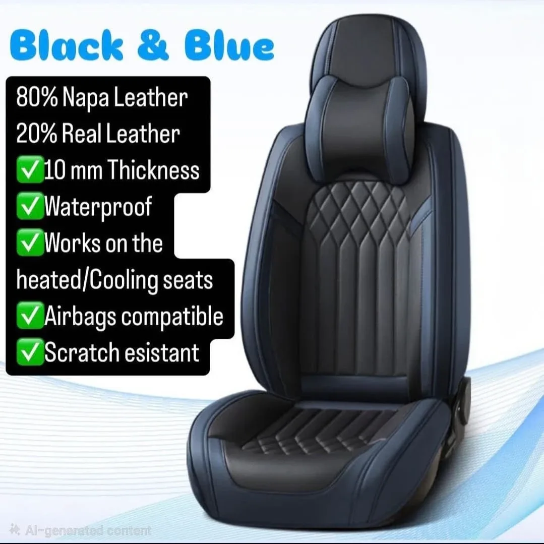 CLEARANCE DEAL! Leather Car Seat Covers Universal image indicator(4)