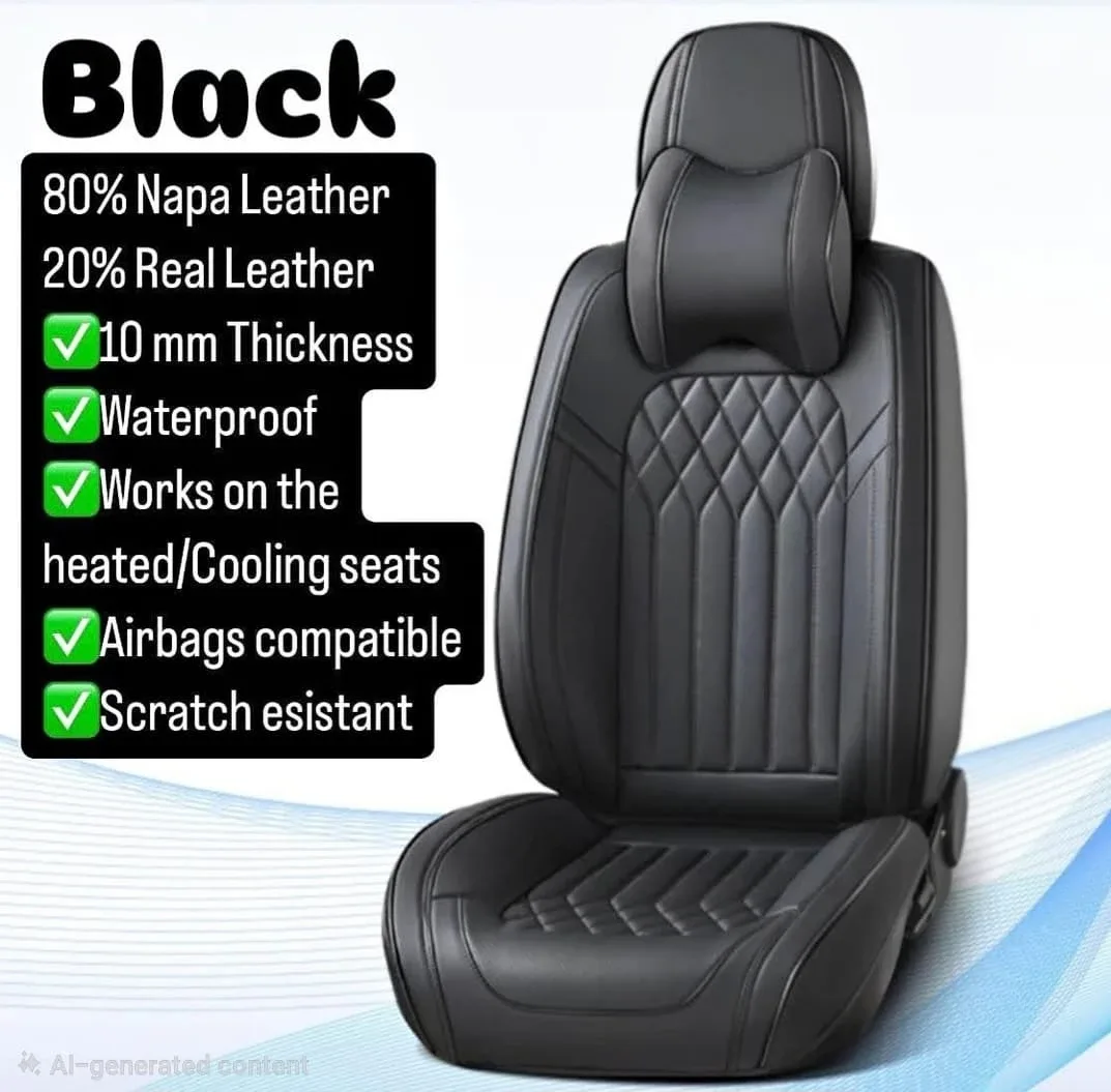 CLEARANCE DEAL! Leather Car Seat Covers Universal image indicator(5)