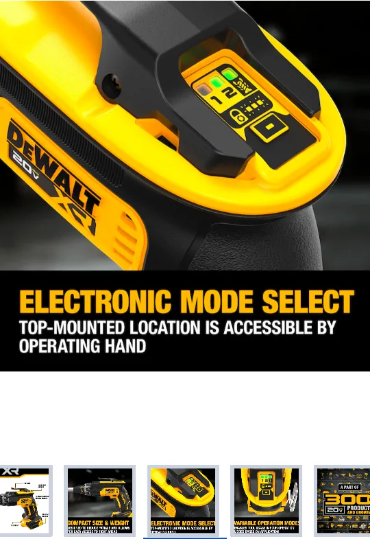 20V Max DeWalt XR Drywall Screw Gun image indicator(5)