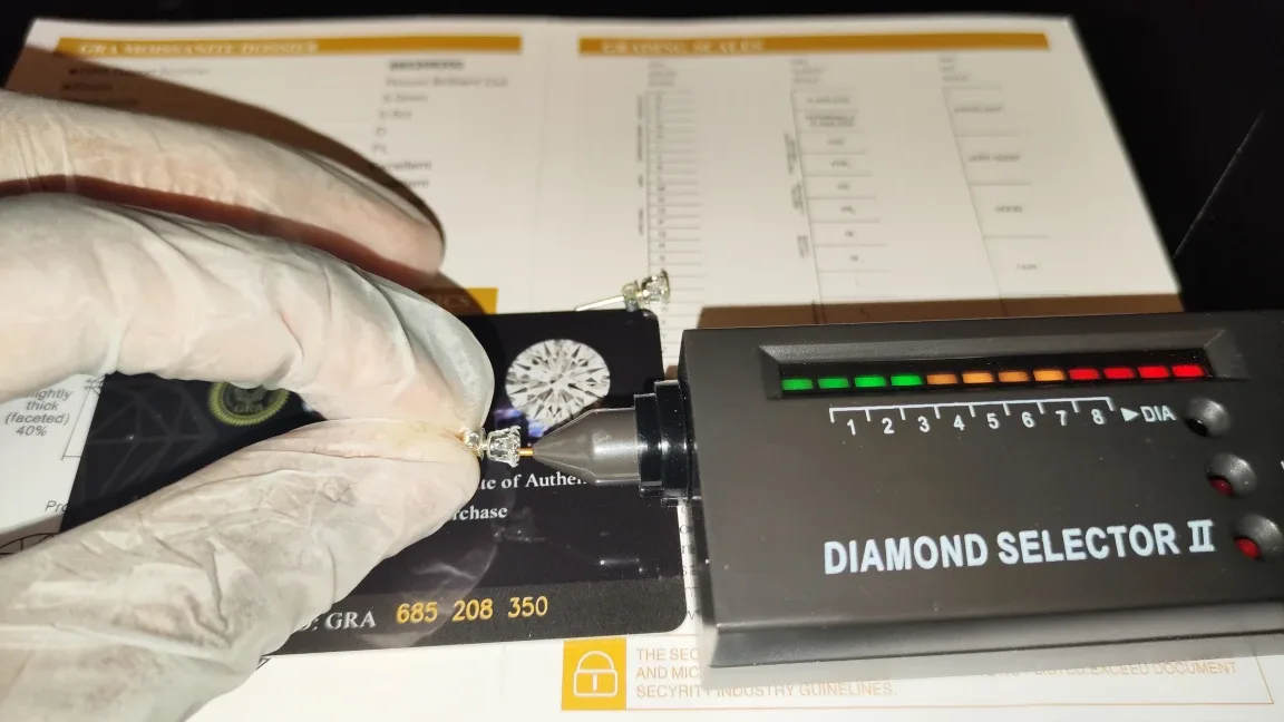 Moissanite Stud Earrings, 5.0mm image indicator(2)