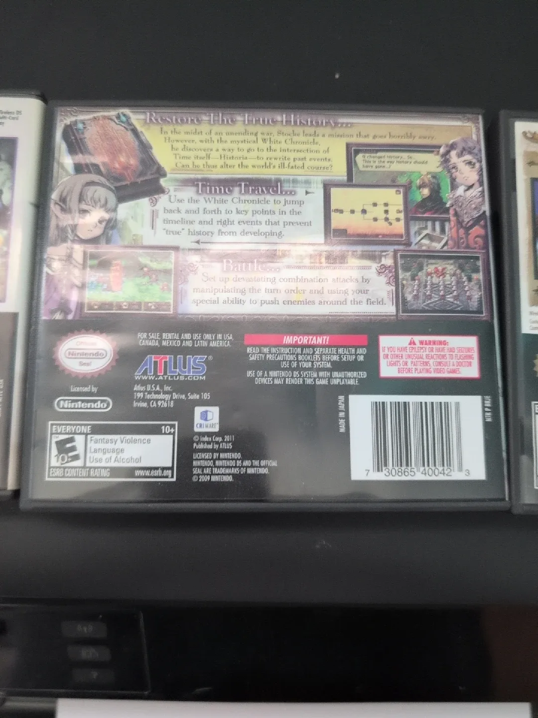 Case &Manual Only  NDS Games: DQIX, FFIII, Radiant Historia image indicator(7)