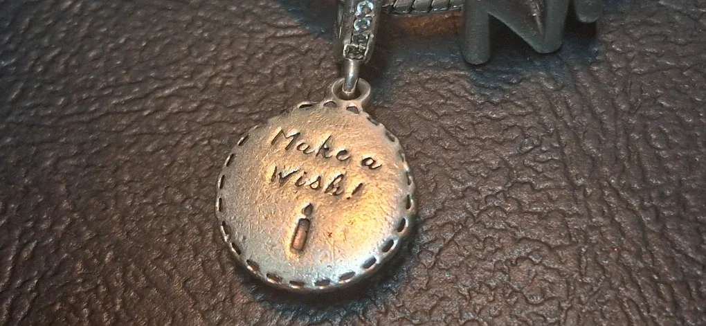 Pandora Silver initial "N" and Birthday Cake Charm Bracelet image indicator(4)