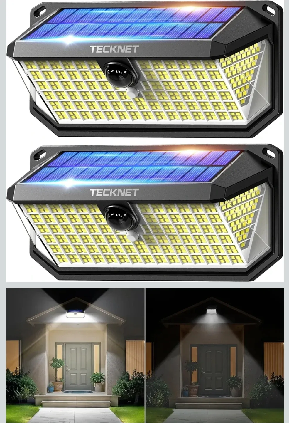 New 2 TECKNET 4200Lm Solar Lights Outdoor image indicator(8)