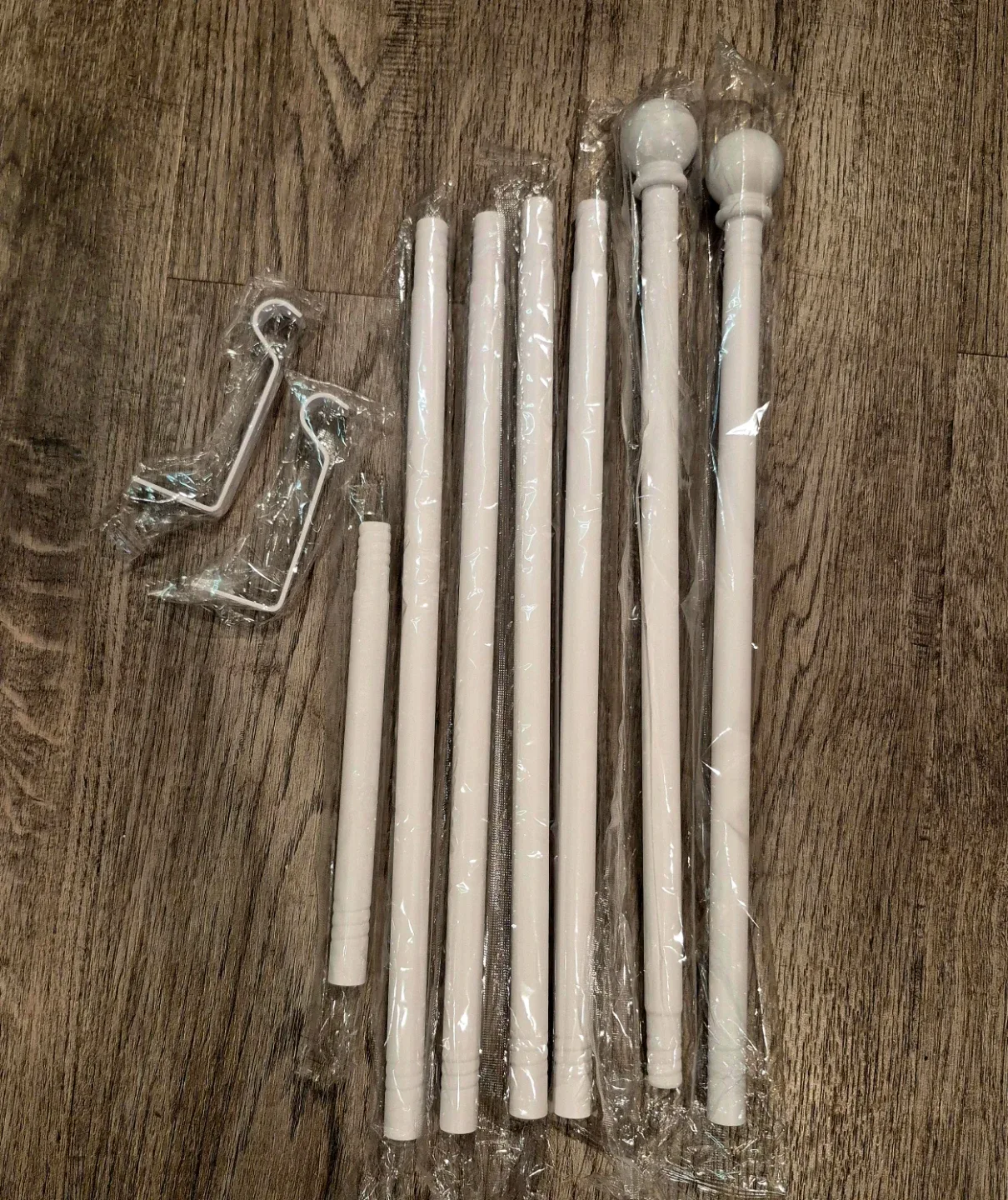 Curtain Rods Adjustable Heavy Duty 32-120", 5/8" Diameter image indicator(4)