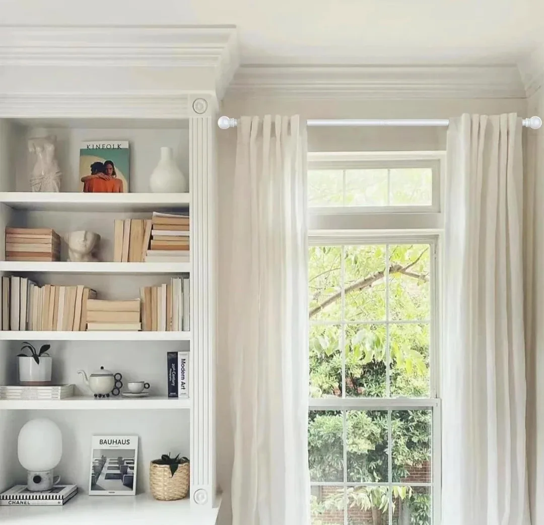 Curtain Rods Adjustable Heavy Duty 32-120", 5/8" Diameter image indicator(5)