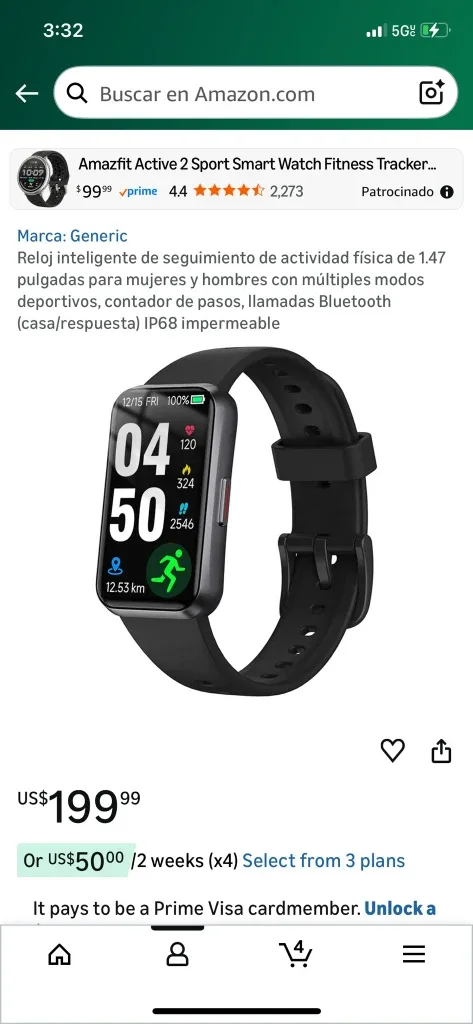 Amazfit Active 2 Sport Smart Watch