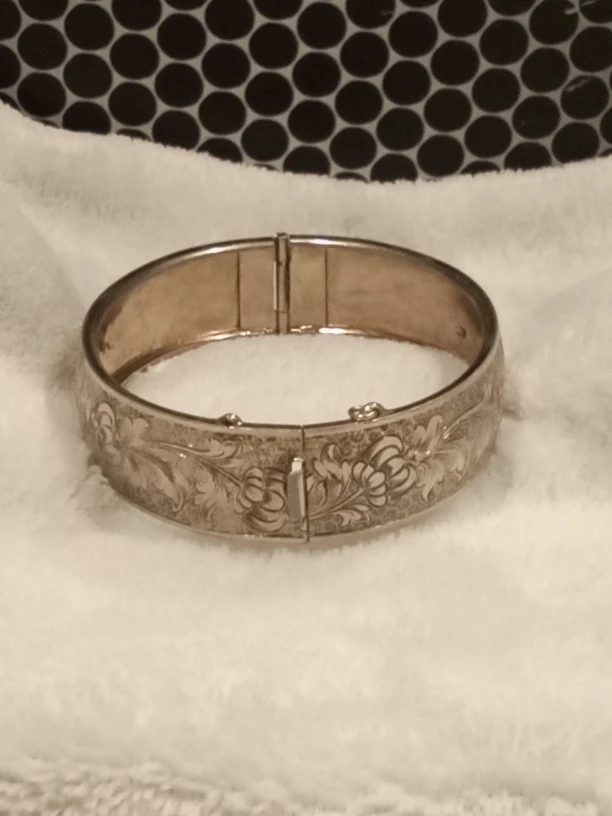 Antique Edwardian Gold Gilt Bangle - photo 4
