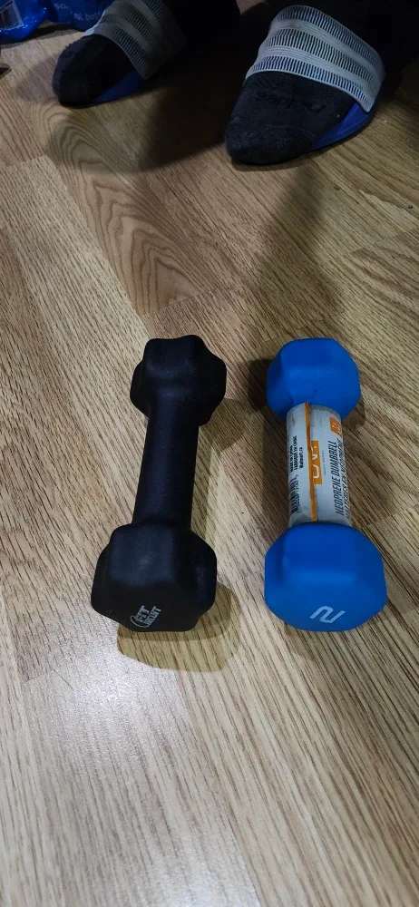 Dumbbell Set - 2 lb Blue & 2 lb Black image indicator(3)