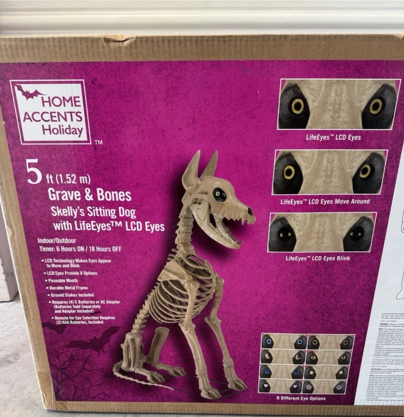 Home Accents Holiday Skelly's Sitting Dog