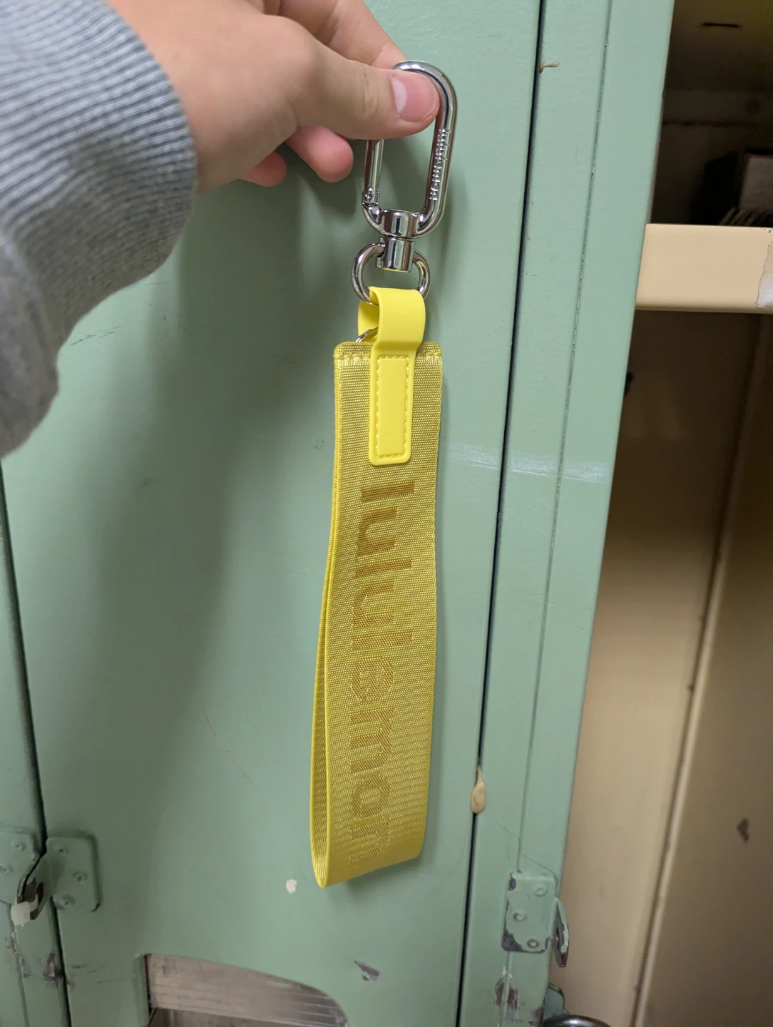 Lululemon Yellow Keychain