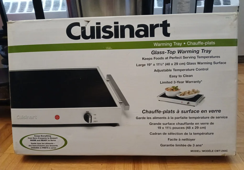 Cuisinart Glass-Top Warming Tray CWT-240C