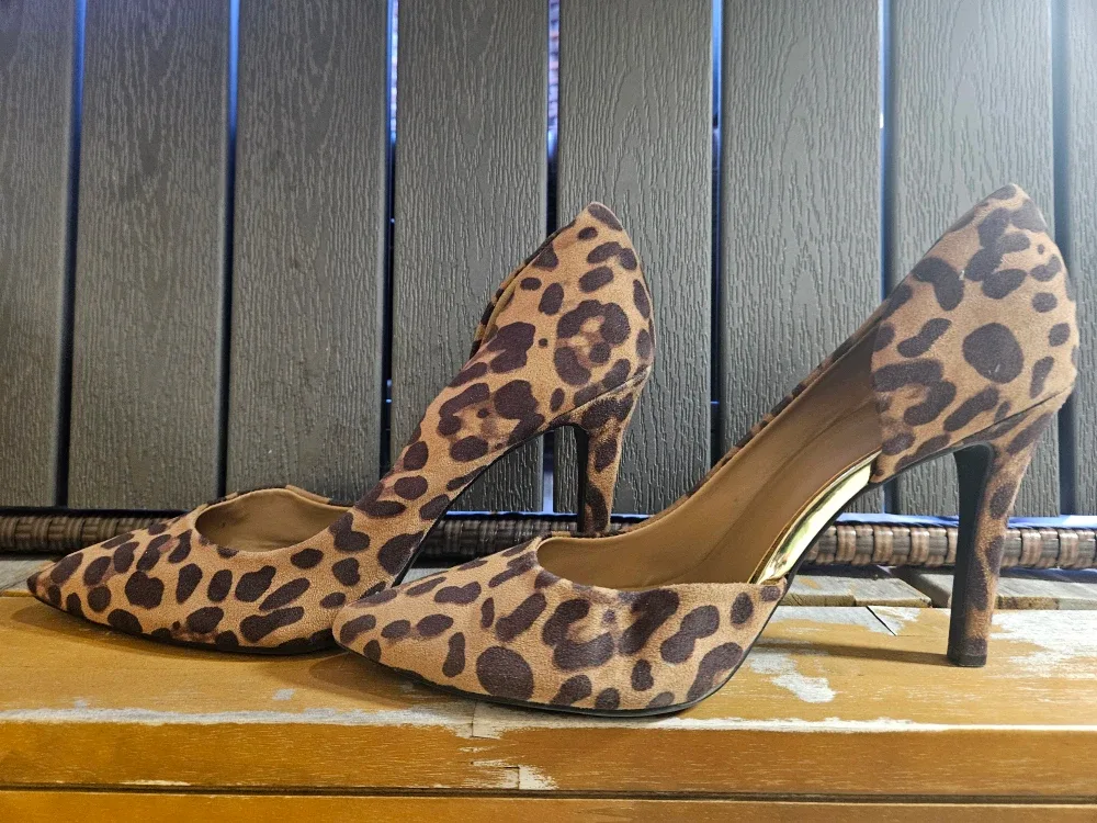 Mossimo Leopard Print Heels - Size 6