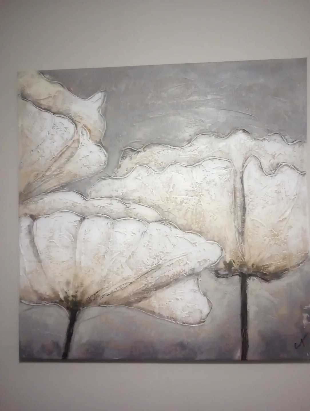 Floral Textured Canvas Wall Art thumbnail