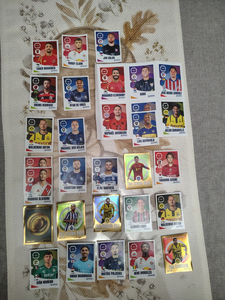 World Cup Clubs 2025 trading sticker cards by Panini