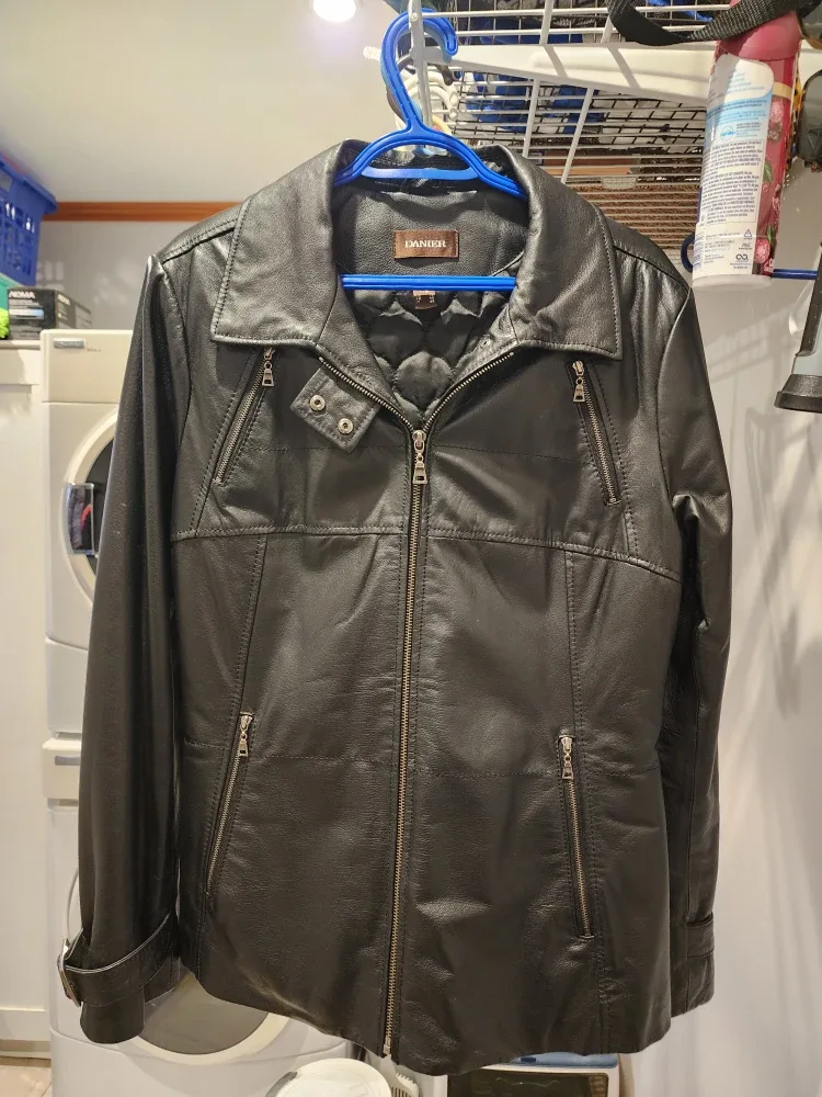 DANIEL Leather Jacket xl cleanout