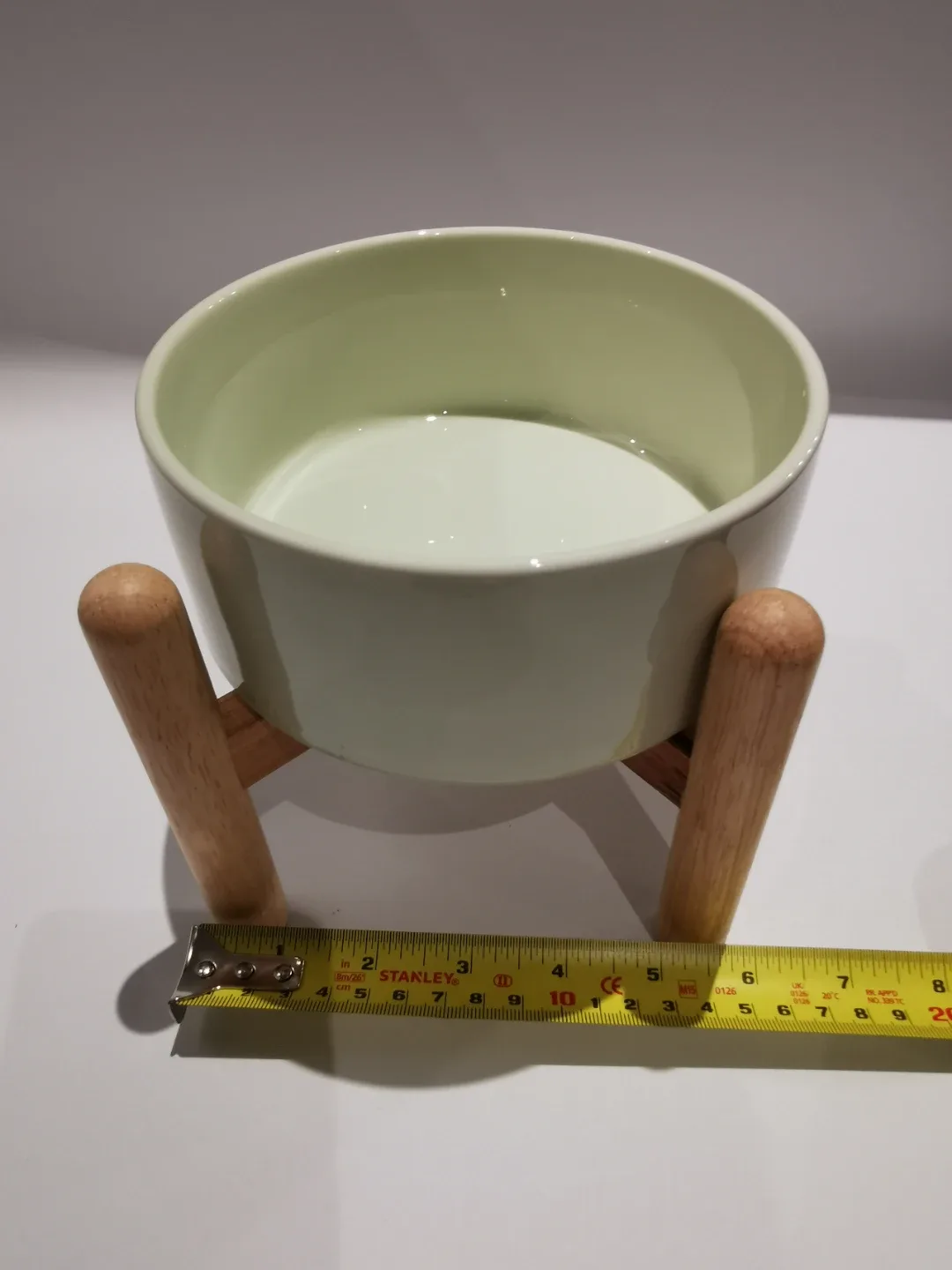 Elevated Pet Bowl with Wooden Stand image indicator(4)