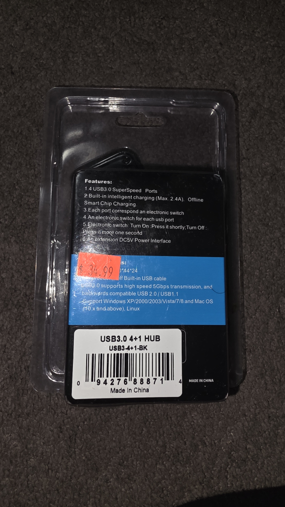New USB 3.0 4+1 Port Hub - photo 2
